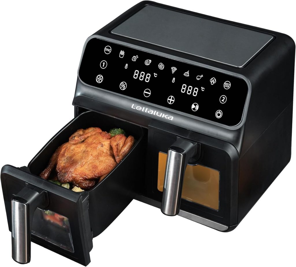 air-fryer-Lellaluka-8-litres-noir