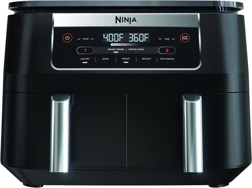 air-fryer-ninja-foodi-dual-zone-dz090-5-7-litres-noir